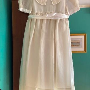 Strasburg Heirloom Collection Ivory Girls dress Sz 7 NWOT